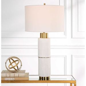 White & Gold Table Lamp