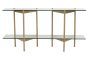 Geometric Brass Metal Console
