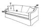 Max Natural 2OVER1 Studio Sofa