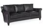Charcoal Grey Leather Sofa
