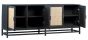 Rattan & Black Sideboard
