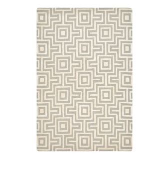 Sage & Cream Geometric Rug