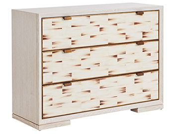 Faux Horn 3 Drawer Chest