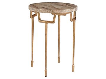 Fish Skin Gold Leaf Drink Table