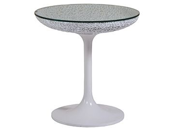 White Round Pedestal Table