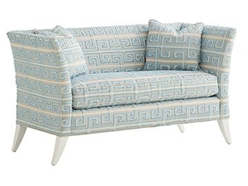 Greek Key Bench Cushion Settee