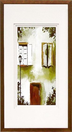 Framed Watercolor Door I