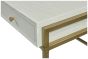 3-Drawer Pearl Finish Desk