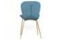 Gold and Blue Velvet Chair