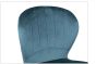 Gold and Blue Velvet Chair