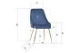 Gold and Indigo Blue Chair