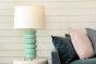 Turquoise Glass Lamp