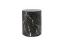 Black Faux Marble Side Table