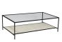 Iron/Glass/Marble Coffee Table