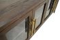 Dark Stain & Brass Sideboard