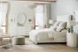 Oval White Stone Top Nightstand