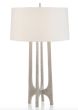 Textured Nickel Arc Table Lamp