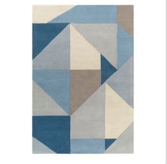 Navy Pattern Rug