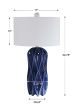 Deep Cobalt Geometric Lamp