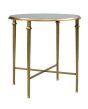 Barlow Round Gold End Table