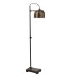 Aged Black Metal Floor Lamp