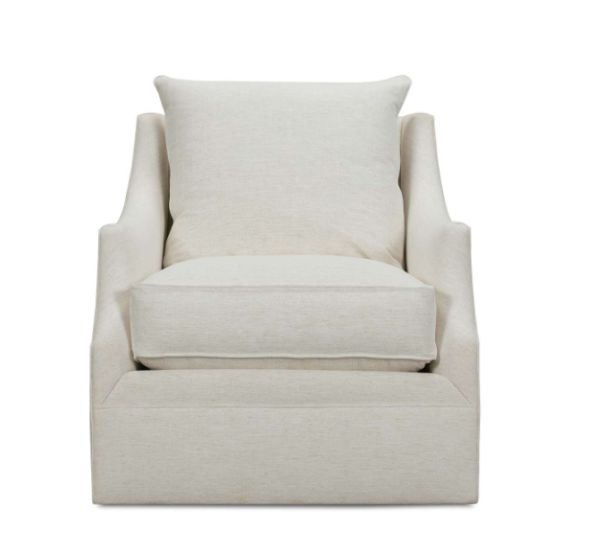 Natural Swivel Glider Chair