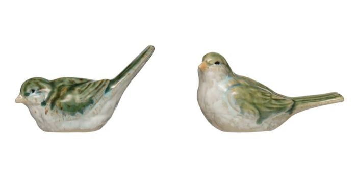 Green Bird-Stoneware