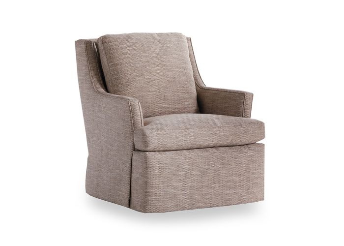 Portman Linen Swivel Chair