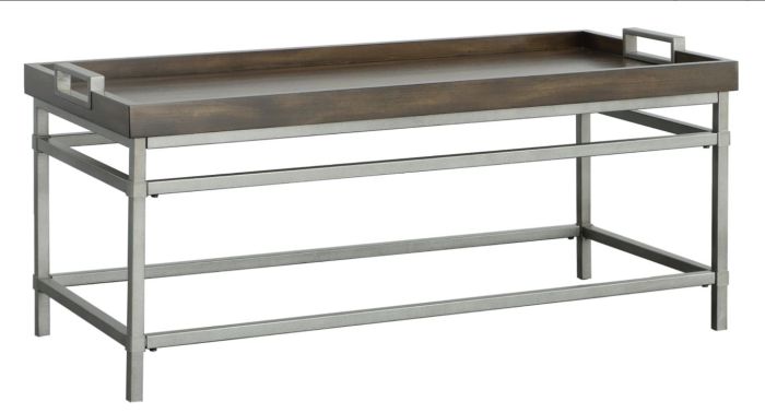 Dark Tray Top Coffee Table