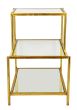 Gold and Glass 3 Step Table