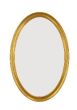 Gold Small Oval Mirror