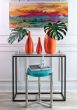 Small Sleek Orange Vase
