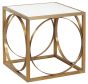 Gold Circle Side Table