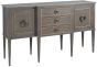 Charcoal Server Gold Accents