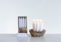 White Short Taper Candles - Set