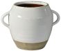 10" White Vase