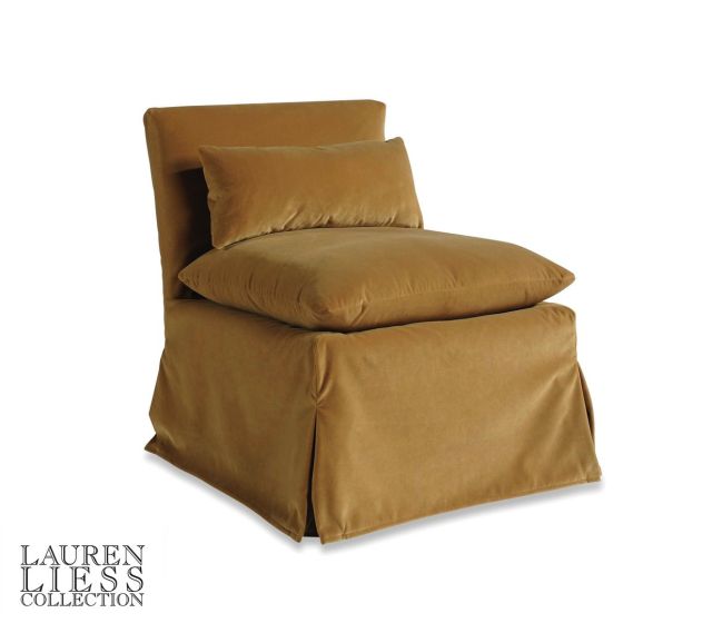 Bendigo Charcoal Slipper Chair