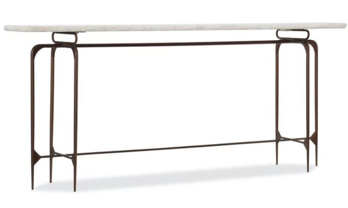 Skinny Marble Top Console