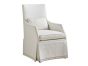Upholstered Skirted Arm Chair