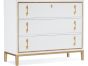 Gold Rope Trim 3 Drawer Chest