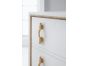 Gold Rope Trim 3 Drawer Chest
