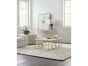 White Travertine Cocktail Table