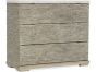 Reeded Marble Top Accent Chest