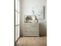 Reeded Marble Top Accent Chest