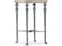 Gray Travertine Side Table