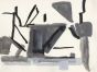 Black & Gray Abstract Print