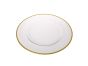 Clear Charger with Gold Rim