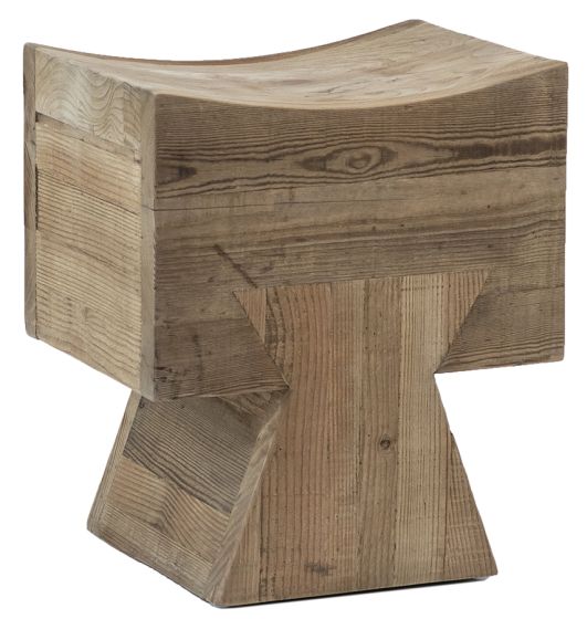 Natural Hourglass Stool