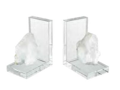 Crystal and Rock Bookend