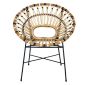 Black & White Rattan Chair